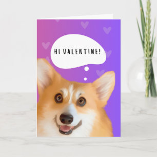 Cartão de Dia dos Namorados Corgi