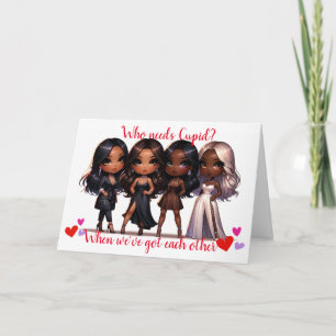 Cartão de Dia dos Namorados da Amizade (Galentine'