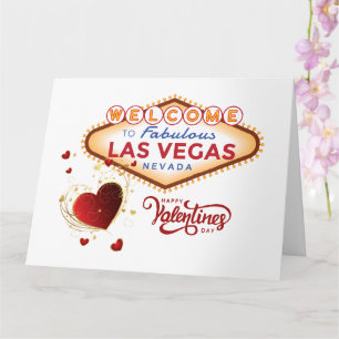 Cartão de Dia dos Namorados de Las Vegas