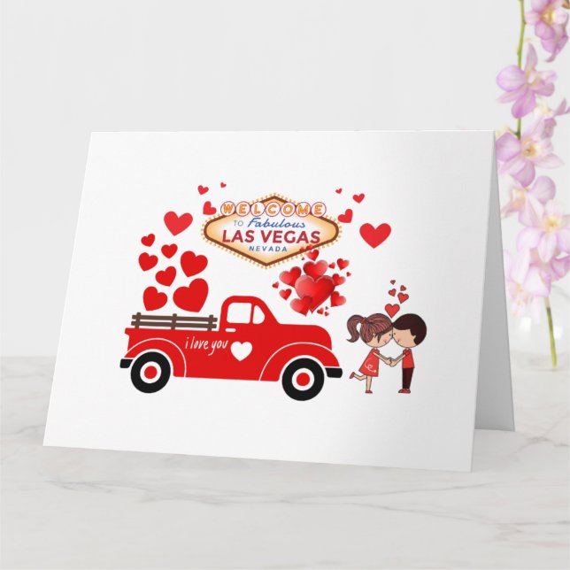 Cartão de Dia dos Namorados de Las Vegas (Orquídea)