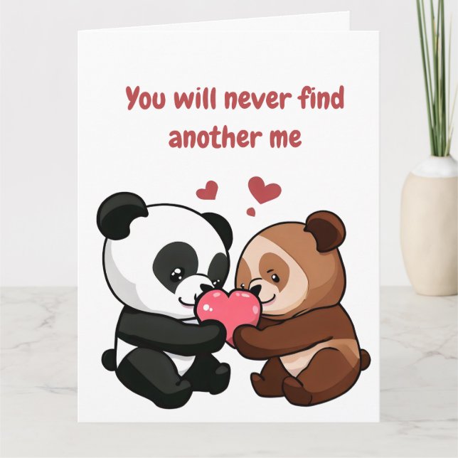 Cartão de Dia dos Namorados de Urso (Frente)