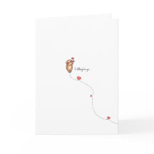 Cartão de Dia dos Namorados do Bicho-Preguiça Kawa