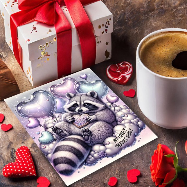 Cartão de Dia dos Namorados do Guaxinim do Biscoit (Criador carregado)