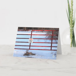 Cartão de Dia dos Namorados do Portão da Fazenda