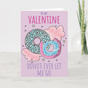 Cartão de Dia dos Namorados Engraçado Donut Let Me