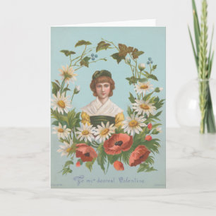 Cartão de Dia dos Namorados Kitsch Retro Alemão, 1