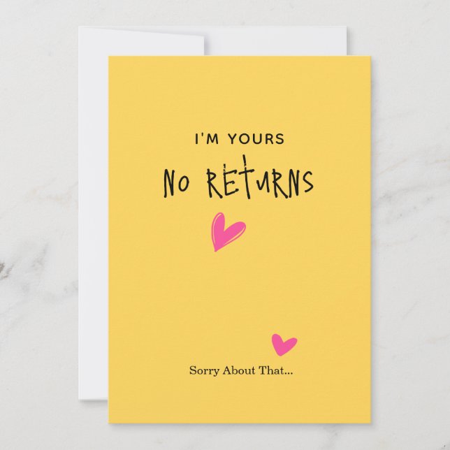 Cartão de Dia dos Namorados Minimalista Romântico  (Frente)