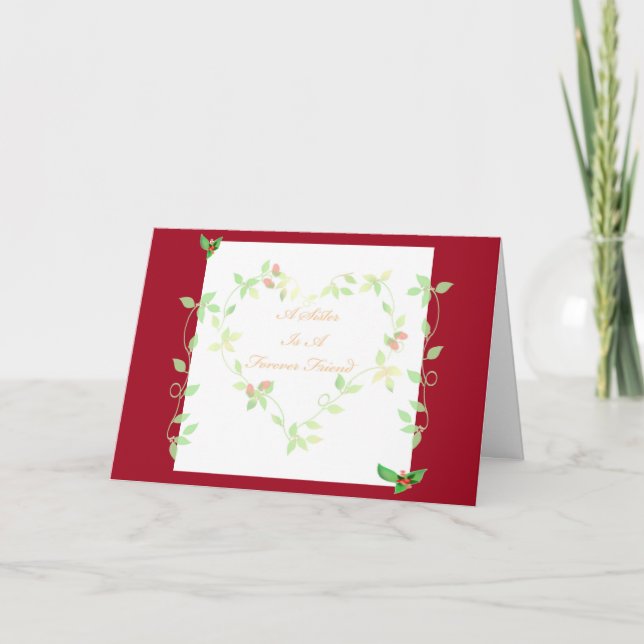 Cartão de Dia dos Namorados para Irmã (Frente)