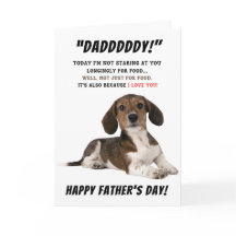 Cartão de dia dos pais feliz cachorro Terrier