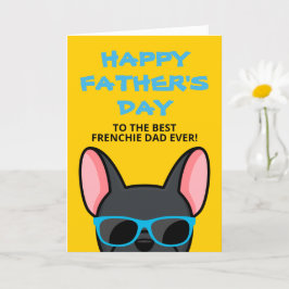 Cartão de Dia dos Pais Frenchie Bulldog Francês Pr