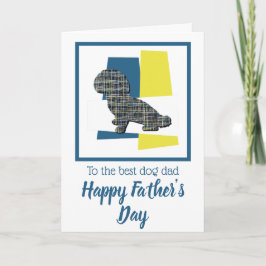Cartão de Dia dos Pais Silhueta de Cachorro Shihpo