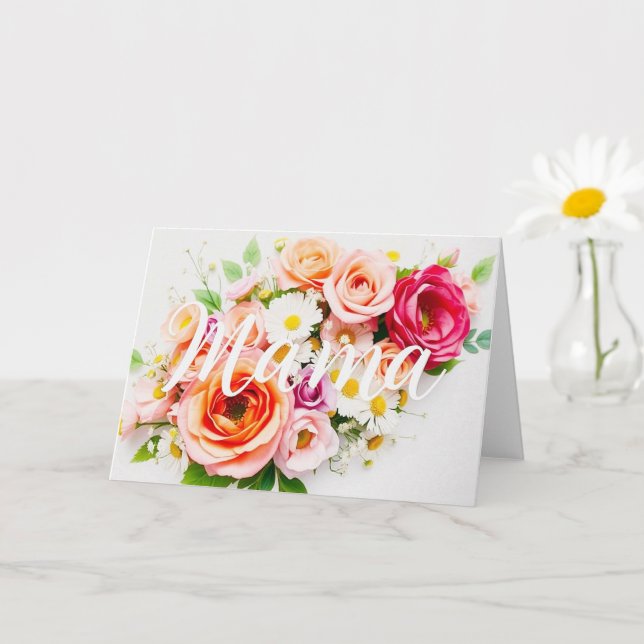 Cartão de Dia Feliz das Mães Personalizado - Perso (Planta pequena)