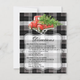 Cartão de Direção XMAS XMAS Xadrez de Búfalo C 4.2