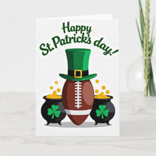 Cartão de Diversão de Futebol Shamrock