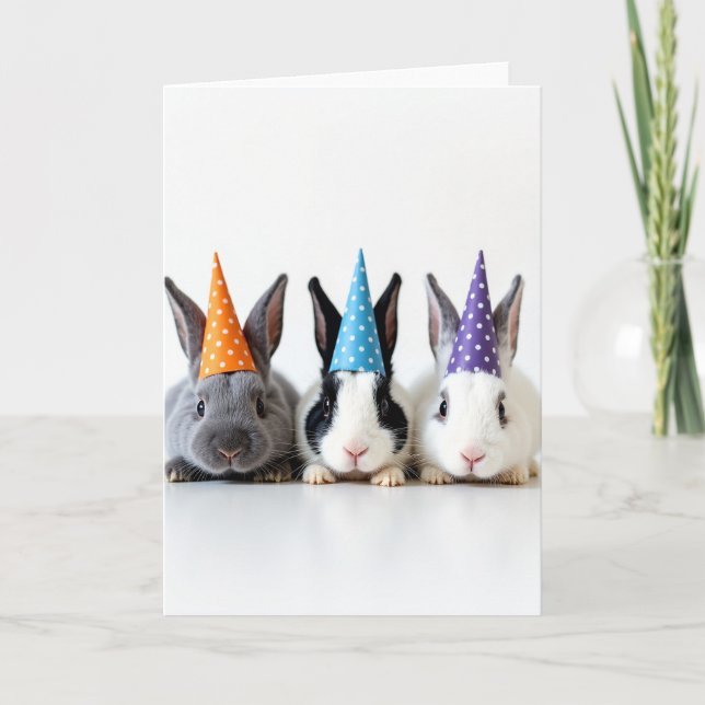 Cartão de Diversão dos Animais de Festa (Frente)
