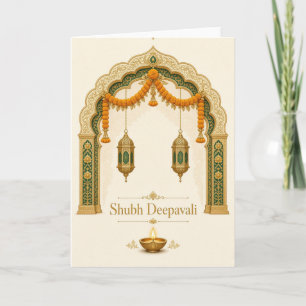 Cartão de Diwali Ivory Jharokha