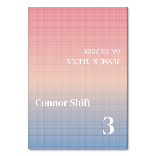 Cartão de dobra de casamento Vaporwave (Frente)