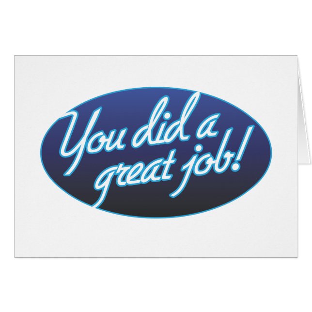 Cartão de dobramento do grande trabalho (Frente Horizontal)