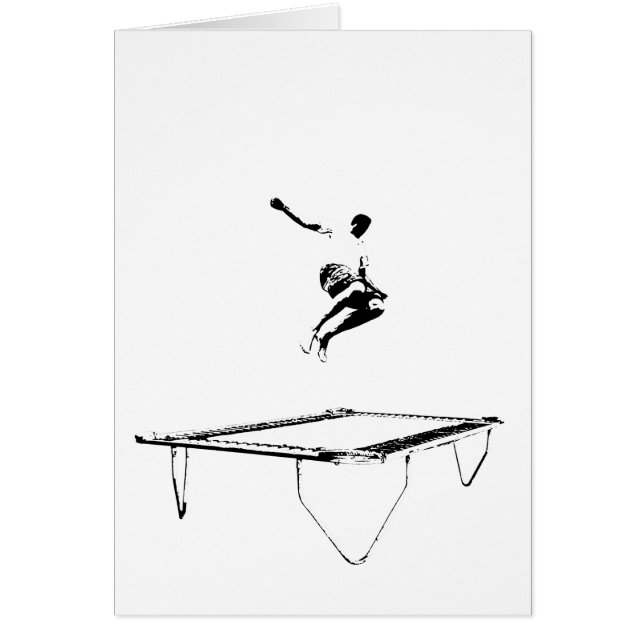 Cartão de dobramento do trampolim (Frente)