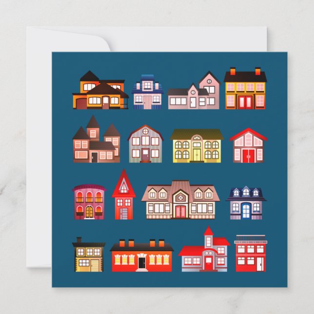 Cartão de Edifícios de Arquitetura de vazio (Frente)