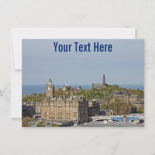 Cartão de Edimburgo Personalizável, Escócia