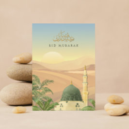 Cartão de Eid Mubarak com Masjid An-Nabawi | Corpo