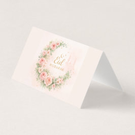 Cartão de Eid Mubarak Floral em Aquarela – Isla Ro