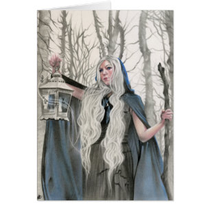 Cartão de Elve do inverno