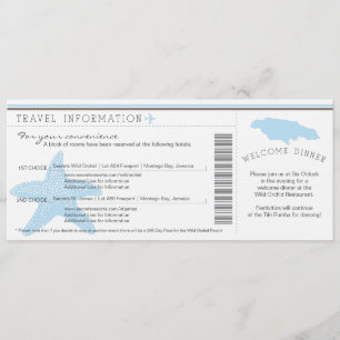 Cartão de Embarque para Informações de Viagem para