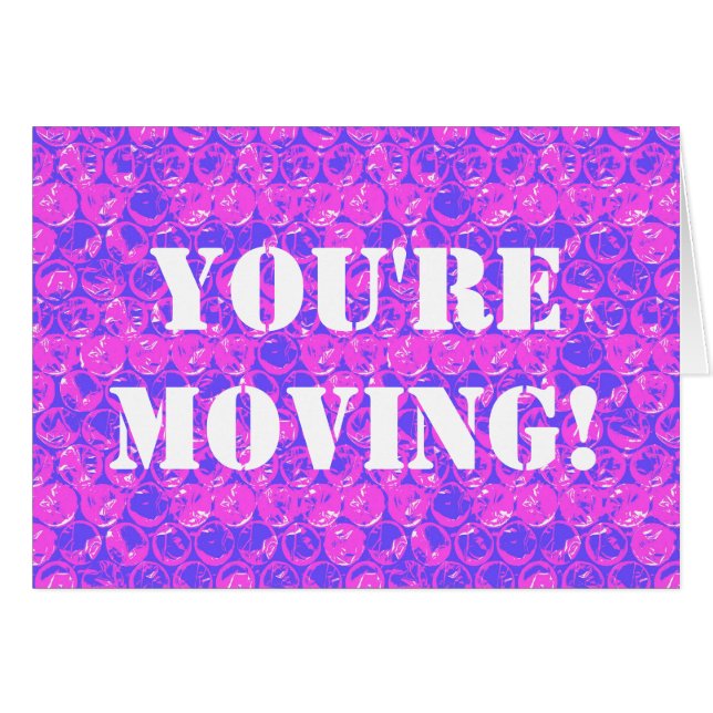 cartão de embrulho de bolhas de pop art (Frente Horizontal)