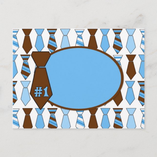 Cartão de empate de Dia de os pais personalizável  (Frente)