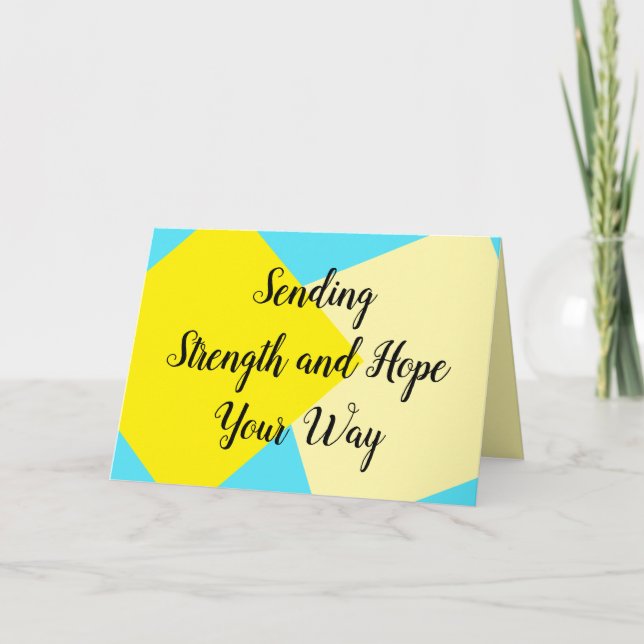 Cartão de empatia para o Cancer e doente (Frente)