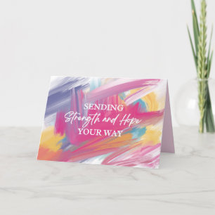 Cartão de empatia para o Cancer e doente