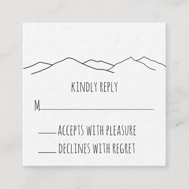 Cartão de Enclausuramento de Casamento Rústico na  (Frente)