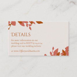 Cartão de Enclausuramento de Folhas de Terracota p