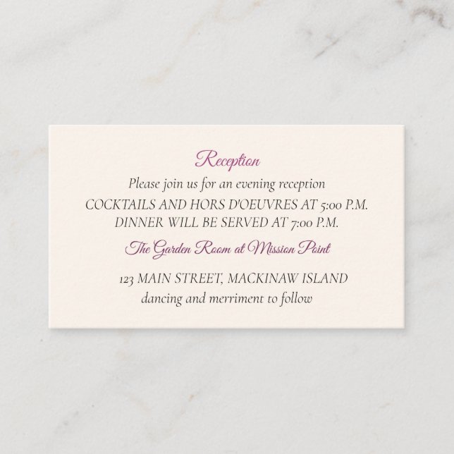 Cartão de Enclausuramento de Recepção (Frente)