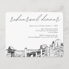 Cartão de Enclausuramento do Jantar de Ensaios de