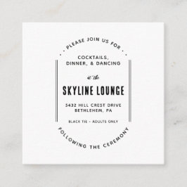 Cartão de Enclausuramento Minimalista Moderno Simp