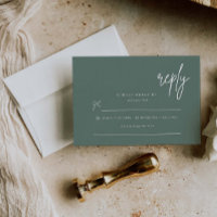 Cartão de Enclosure de Convite de Resposta Simples