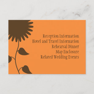 Cartão de Enclosure de Girassol castanho