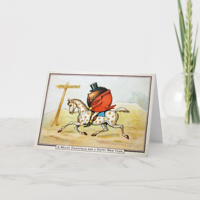 Cartão de Encontro de Natal Odd Vintage (Frente)