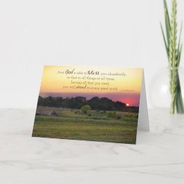 Cartão de encorajamento Abundant Blessings