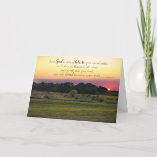 Cartão de encorajamento Abundant Blessings