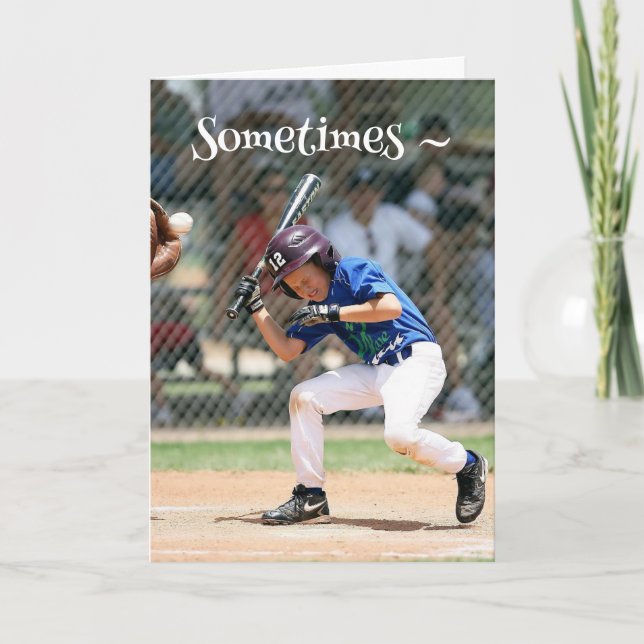 CARTÃO DE ENCORAJAMENTO DE HARDBALL (Frente)