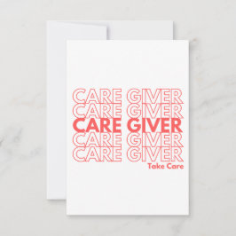 Cartão de Encorajamento do Cuidador (Vazio)