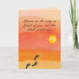 Cartão de encorajamento e apoio