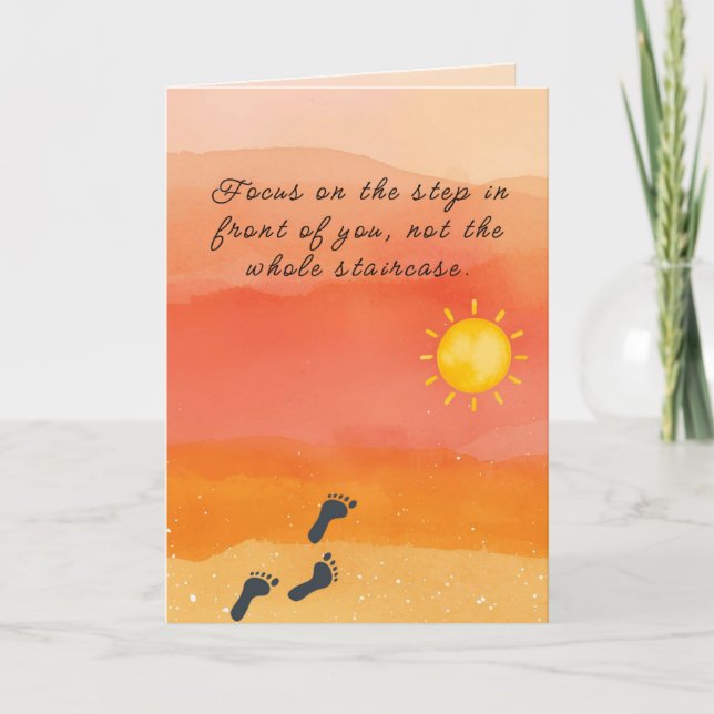 Cartão de encorajamento e apoio (Frente)