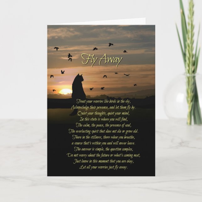 Cartão de Encorajamento Espiritual Metafísico (Frente)