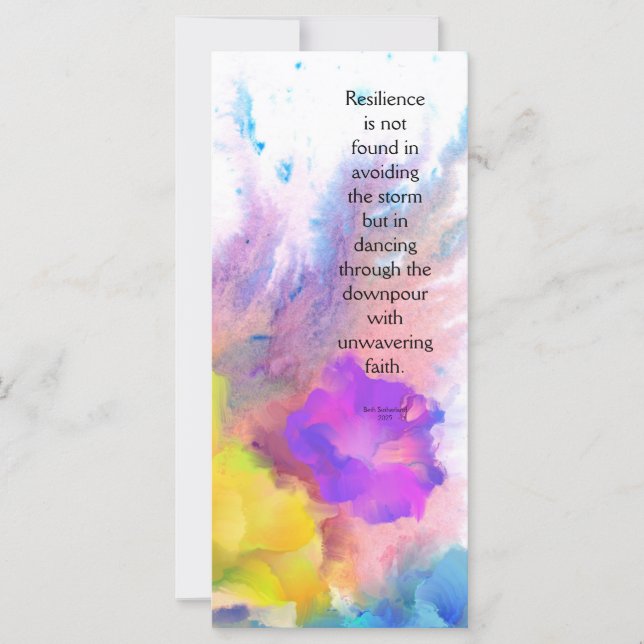 Cartão de Encorajamento para Ela (Frente)