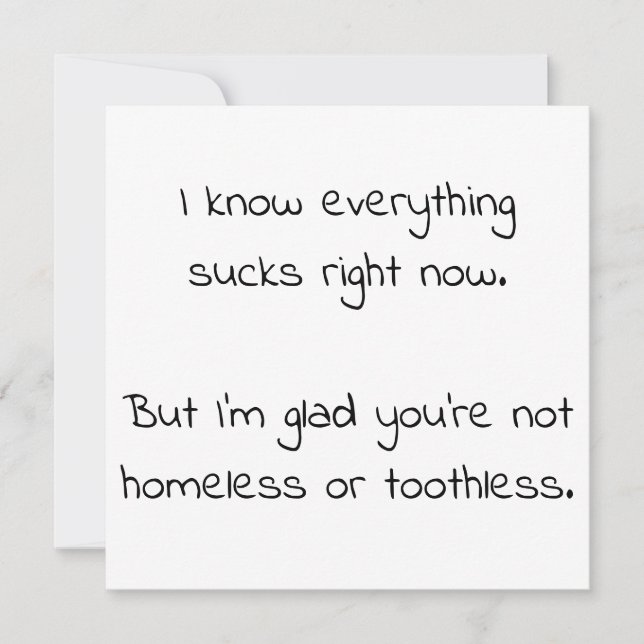 Cartão de Encorajamento para fãs do Real Housewie (Frente)